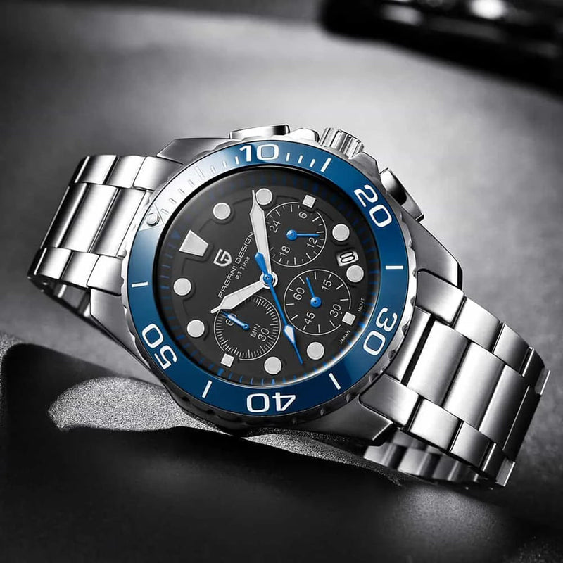 durable metal wristband | luxury steel bracelet | everyday wear timepiece | energy saving