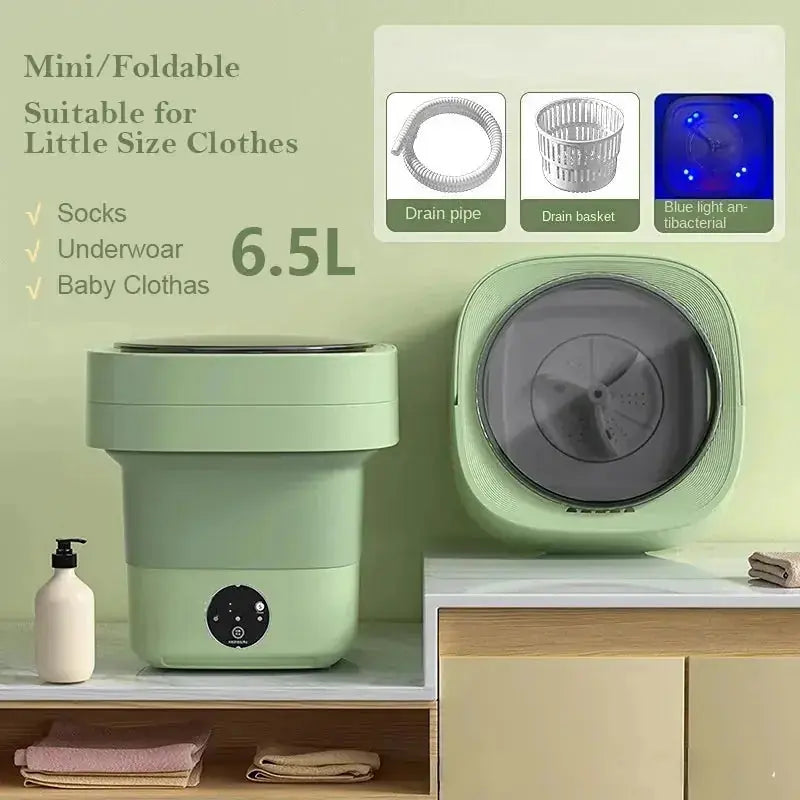 mini foldable washing machine | portable washing machine for socks | underwear washing machine | ultrasonic cleaning