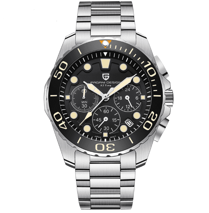 Quartz watch steel band 