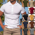 slim-fit polo shirt | mercerized cotton fabric | breathable short-sleeve shirt | energy saving