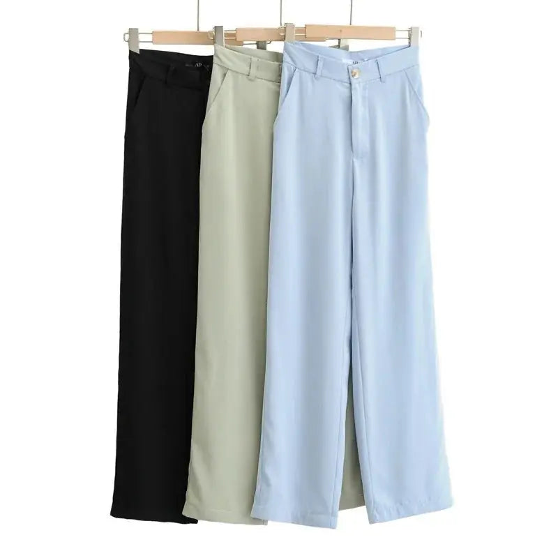 high-waisted suit pants for men | wide-leg casual trousers | european style dress pants | energy saving