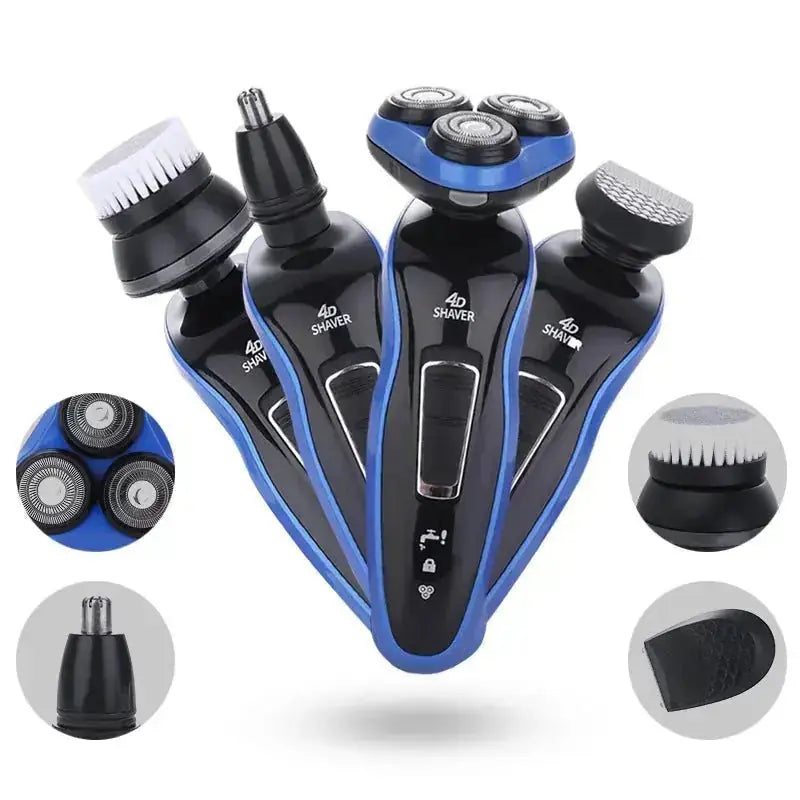 triple blade razor for men | rechargeable beard trimmer | cordless hair clipper | energy saving
