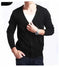 luxury cashmere cardigan | premium mens sweater coat | soft cashmere blend | energy saving